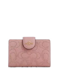 Coach Medium Corner Zip Wallet With Signature Rivets