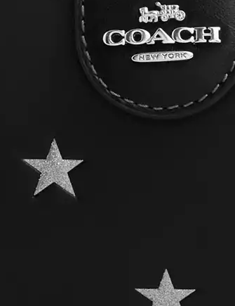 Coach Medium Corner Zip Wallet With Star Print
