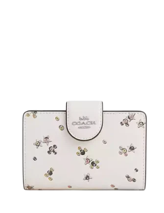 Coach Medium Corner Zip Wallet With Star Print