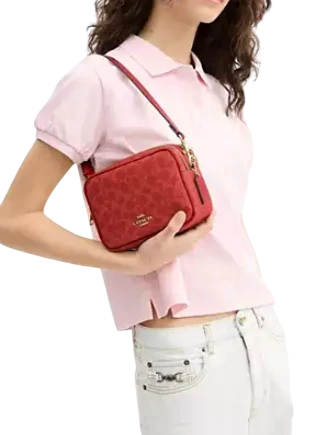 Coach Mini Carey Crossbody Bag In Signature Canvas