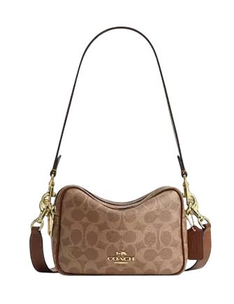 Coach Mini Carey Crossbody Bag In Signature Canvas