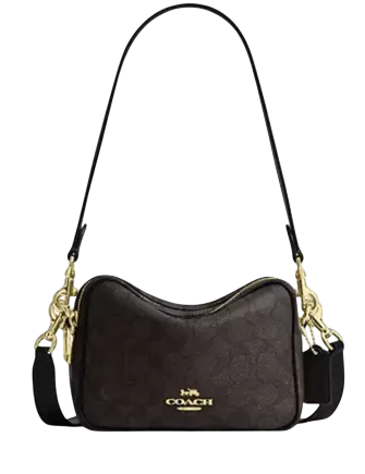Coach Mini Carey Crossbody Bag In Signature Canvas