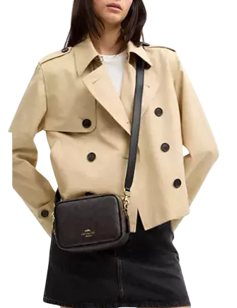 Coach Mini Carey Crossbody Bag In Signature Canvas