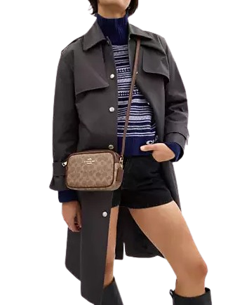 Coach Mini Jamie Camera Bag In Signature Canvas