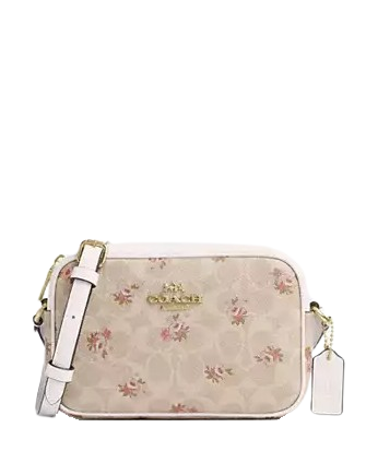 Coach Mini Jamie Camera Bag In Signature Canvas With Floral Print