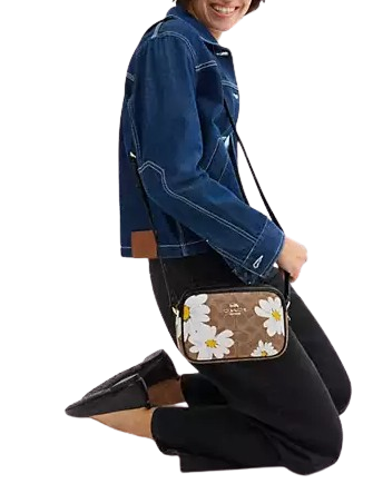 Coach Mini Jamie Camera Bag In Signature Canvas With Floral Print