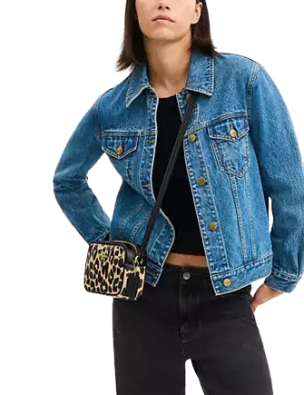 Coach Mini Jamie Camera Bag With Leopard Print