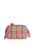 Coach Mini Jamie Camera Bag With Plaid Print