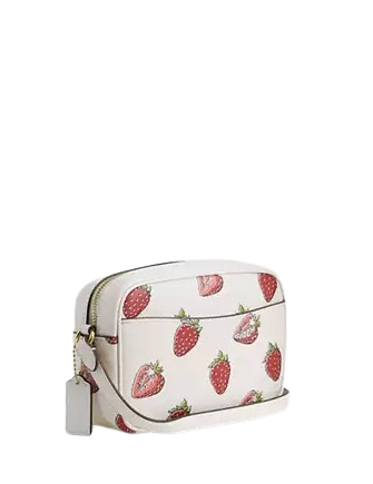 Coach Mini Jamie Camera Bag With Strawberry Print