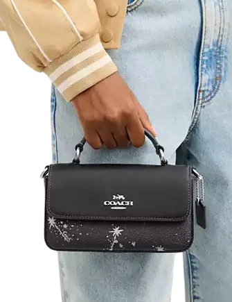 Coach Mini Josie Top Handle Bag With Star Print