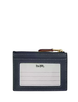 Coach Mini Skinny Id Case In Signature Denim