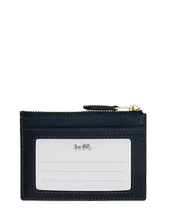 Coach Mini Skinny Id Case In Signature Jacquard