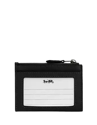 Coach Mini Skinny Id Case With Floral Applique