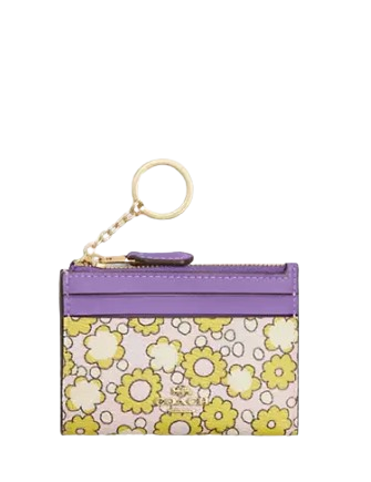 Coach Mini Skinny Id Case With Floral Print