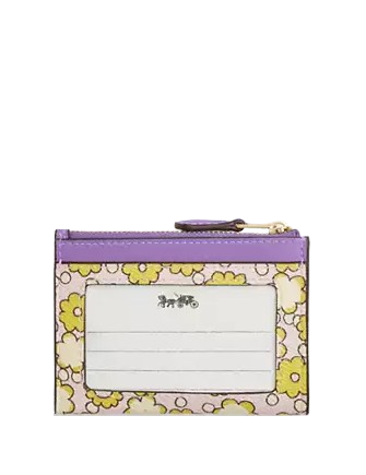 Coach Mini Skinny Id Case With Floral Print