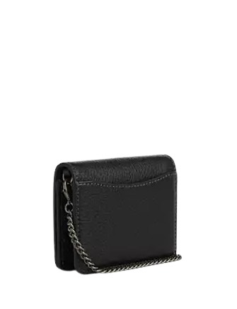 Coach Mini Wallet On A Chain With Rivets