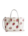 Coach Mollie Tote Bag 25 With Strawberry Print