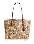 Coach Mollie Tote Bag In Signature Canvas With Shell Print