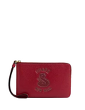 Coach New Year Corner Zip Wristlet With Snake Graphic