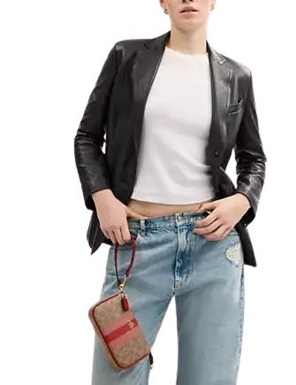 Coach Nolita 19 In Signature Canvas With Stripe