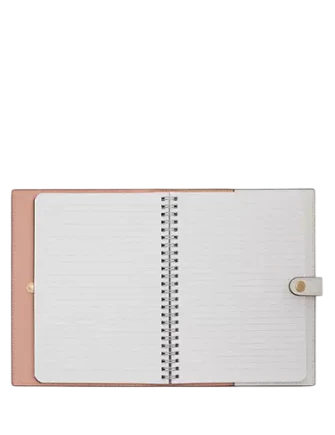 Coach Notebook In Signature Canvas With Floral Print