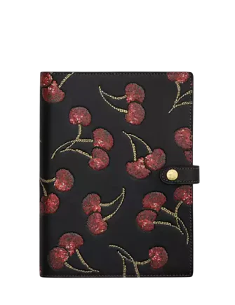 Coach Notebook With Cherry Print
