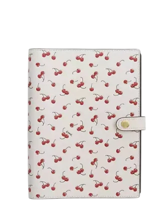 Coach Notebook With Cherry Print