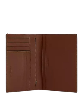 Coach Passport Card Case With Whipstitch