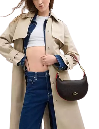 Coach Payton Hobo Bag In Signature Canvas