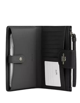 Coach Phone Wallet In Signature Canvas