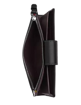 Coach Phone Wallet With Heart Bolt Print