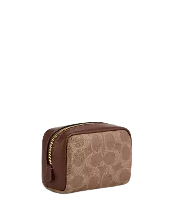 Coach Pouch Wristlet In Signature Canvas