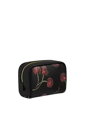 Coach Pouch Wristlet With Cherry Print