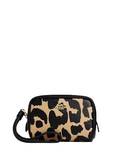 Pouch Wristlet With Leopard Print