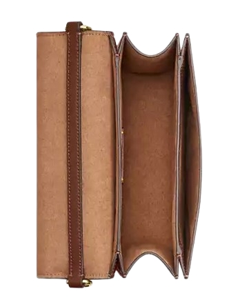 Coach Quinn Bag In Signature Canvas With Floral Chain