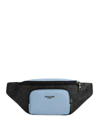 Coach Racer Belt Bag In Colorblock Signature Canvas