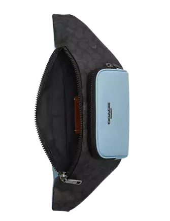 Coach Racer Belt Bag In Colorblock Signature Canvas