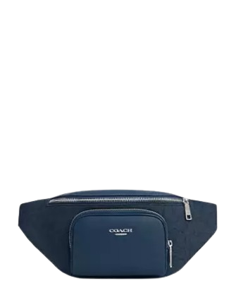 Coach Racer Belt Bag In Signature Jacquard
