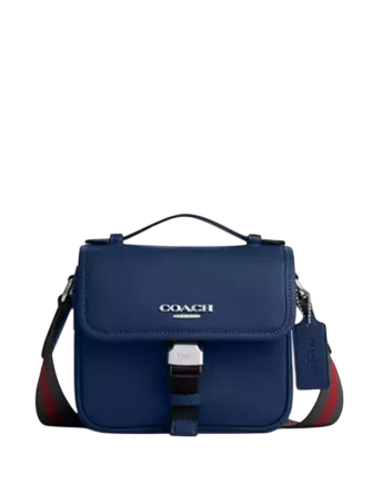 Coach Racer Crossbody Bag With Varsity Stripe Webbing