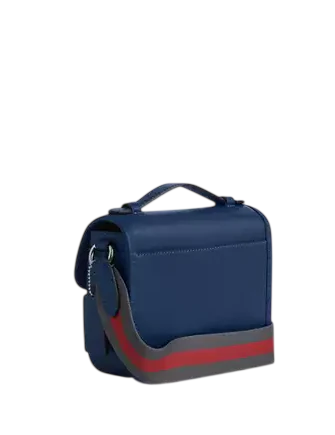 Coach Racer Crossbody Bag With Varsity Stripe Webbing