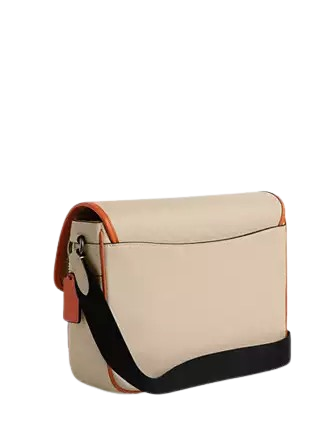 Coach Racer Messenger In Colorblock Signature Canvas