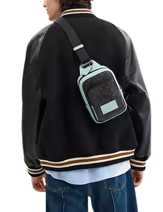 Coach Racer Sling Pack In Colorblock Signature Canvas