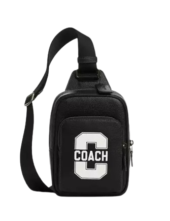 Coach Racer Sling Pack With Varsity Motif