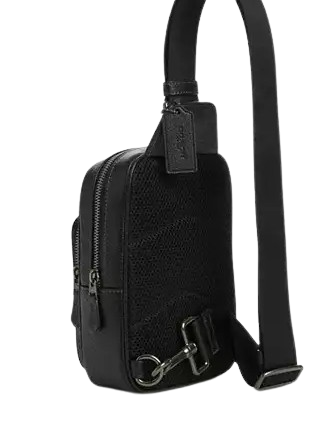 Coach Racer Sling Pack With Varsity Motif