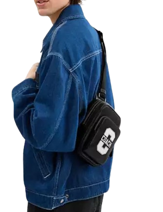 Coach Racer Sling Pack With Varsity Motif