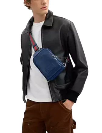 Coach Racer Sling Pack With Varsity Stripe Webbing
