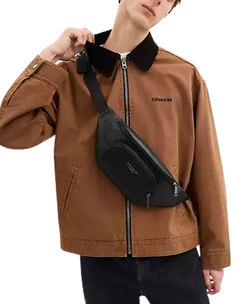 Coach Racer Small Belt Bag In Signature Canvas