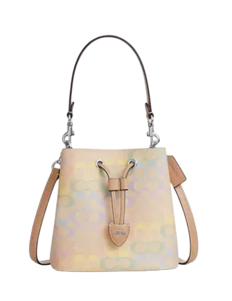 Coach Rowan Bucket Bag In Rainbow Signature Canvas