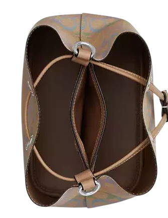 Coach Rowan Bucket Bag In Rainbow Signature Canvas