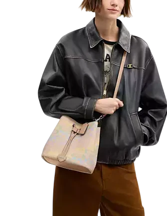 Coach Rowan Bucket Bag In Rainbow Signature Canvas